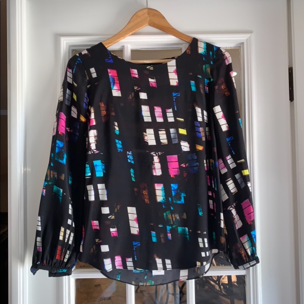 Amanda Uprichard Geometric Blouse NWT *RARE*